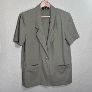 SAG HARBOR RUSKIN ROOM GREEN BLAZER SIZE 8P